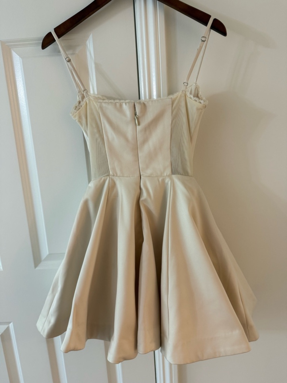 HOUSE OF CB Minimoiselle Cream Tulle Mini Dress XS Regular Length Cup A-C NWOT - Picture 3 of 5